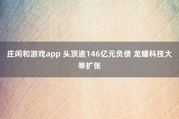 莊閑和游戲app 頭頂逾146億元負(fù)債 龍蟠科技大舉擴(kuò)張
